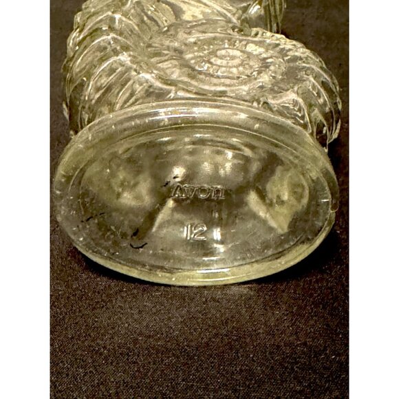 Avon 1970s Seahorse Glass Bottle With Stopper - Picture 10 of 12